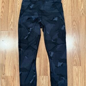 Lululemon Athletica Black Camouflage Leggings